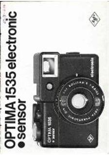 Agfa Optima 1535 manual. Camera Instructions.